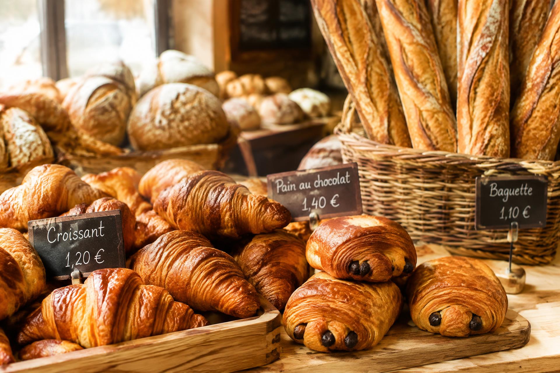 Viennoiseries et pains de la boulangerie Chocolatine